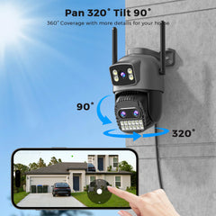 15MP Wifi Camera PTZ Outdoor Dual Screen 10X Digital Zoom Human Detection 10MP Security IP Camera Surveillance O-Kam Pro