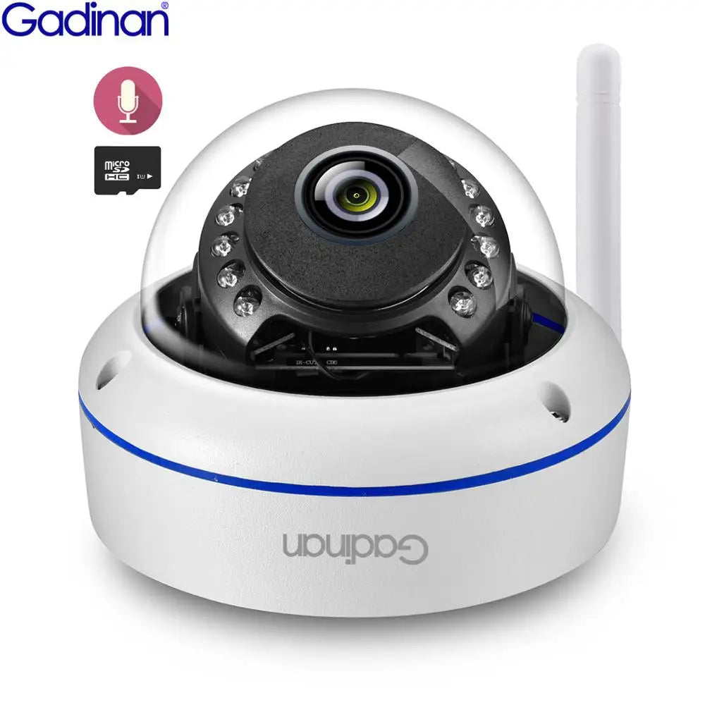 Gadinan 5MP 3MP Wifi Camera Video Surveillance Audio Record Dome Vandal-Proof Waterproof Outdoor Icsee IP Camera Email Alert