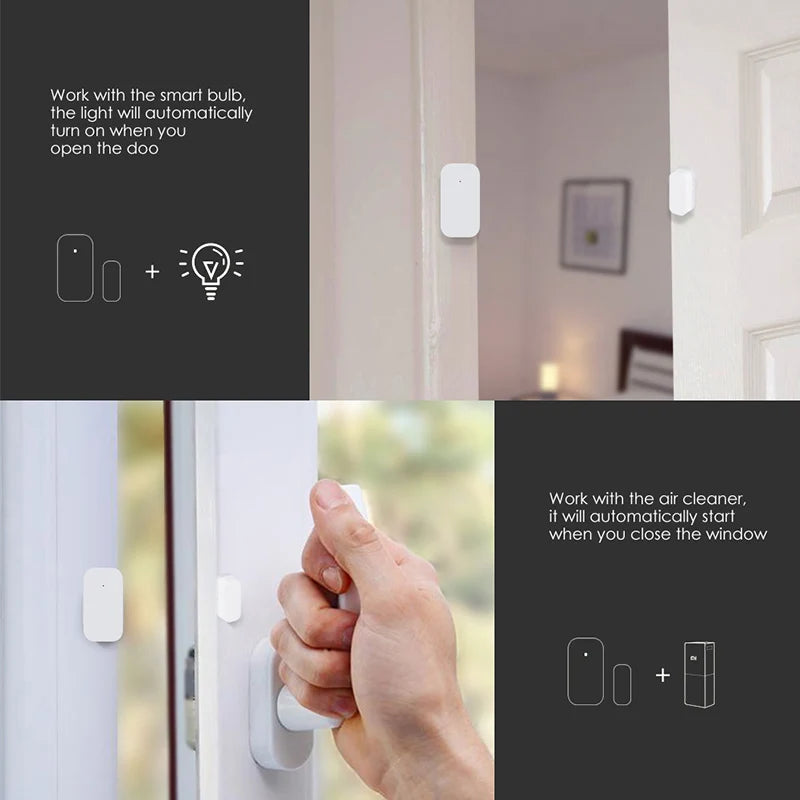 Door Window Sensor Zigbee Wireless Connection Alarm Smart Mini Door Sensor Mijia for Xiaomi Gateway Mi Home Homekit APP