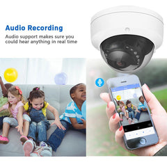 H.265 5MP 3MP 2MP Poe IP Camera Vandal-Proof CCTV Dome IP Camera Video Surveillance Motion Sensor Audio Record Camera IP RTSP