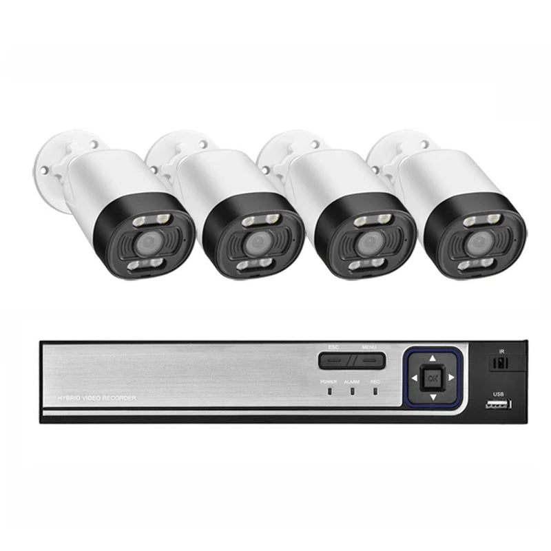 8CH 5MP NVR POE CCTV Camera Security System Kit Two Way Audio Ai IP Camera Outdoor Color Night Vision Surveillance Set