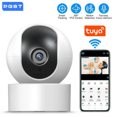 2MP 1080P Tuya IP Wifi Camera Security Protection Surveillance Camera CCTV Smart Life 2-Way Audio Night Vision Baby Monitor