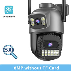 15MP Wifi Camera PTZ Outdoor Dual Screen 10X Digital Zoom Human Detection 10MP Security IP Camera Surveillance O-Kam Pro