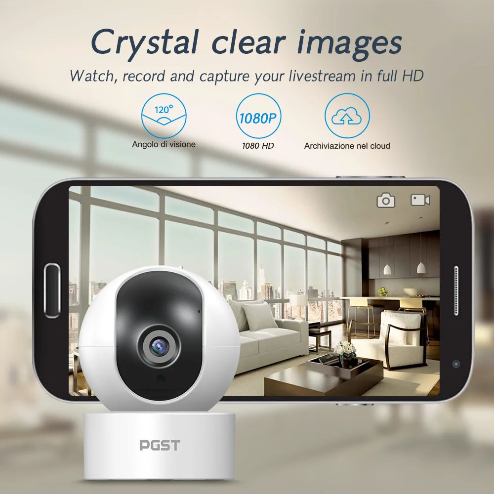 2MP 1080P Tuya IP Wifi Camera Security Protection Surveillance Camera CCTV Smart Life 2-Way Audio Night Vision Baby Monitor
