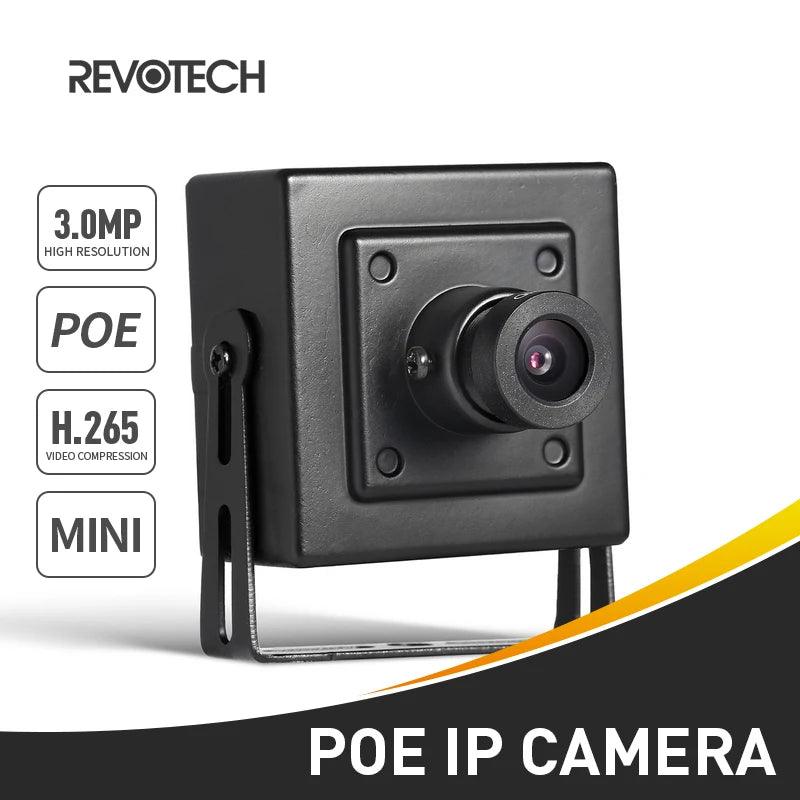Mini Type IP Camera H.265 POE HD 3MP Indoor Security ONVIF P2P CCTV System Video Surveillance Cam