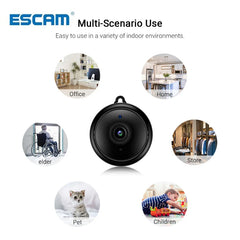 Escam V380 Mini Wifi IP Camera HD 1080P Wireless Indoor Camera Nightvision Two Way Audio Motion Detection Baby Monitor Camera