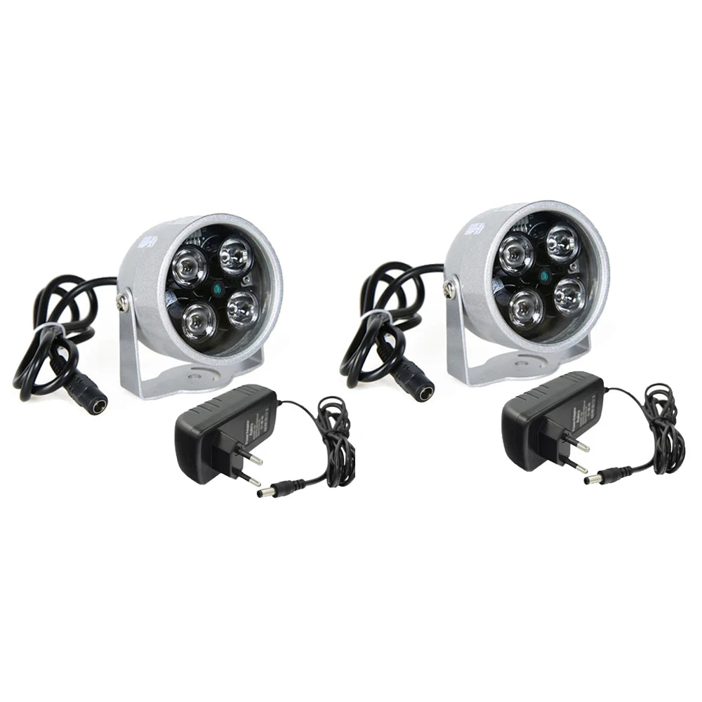 CCTV LEDS 850Nm 4 Array IR Led Illuminator Light IR Infrared Metal Waterproof Night Vision CCTV Fill Light for CCTV Ip Camera