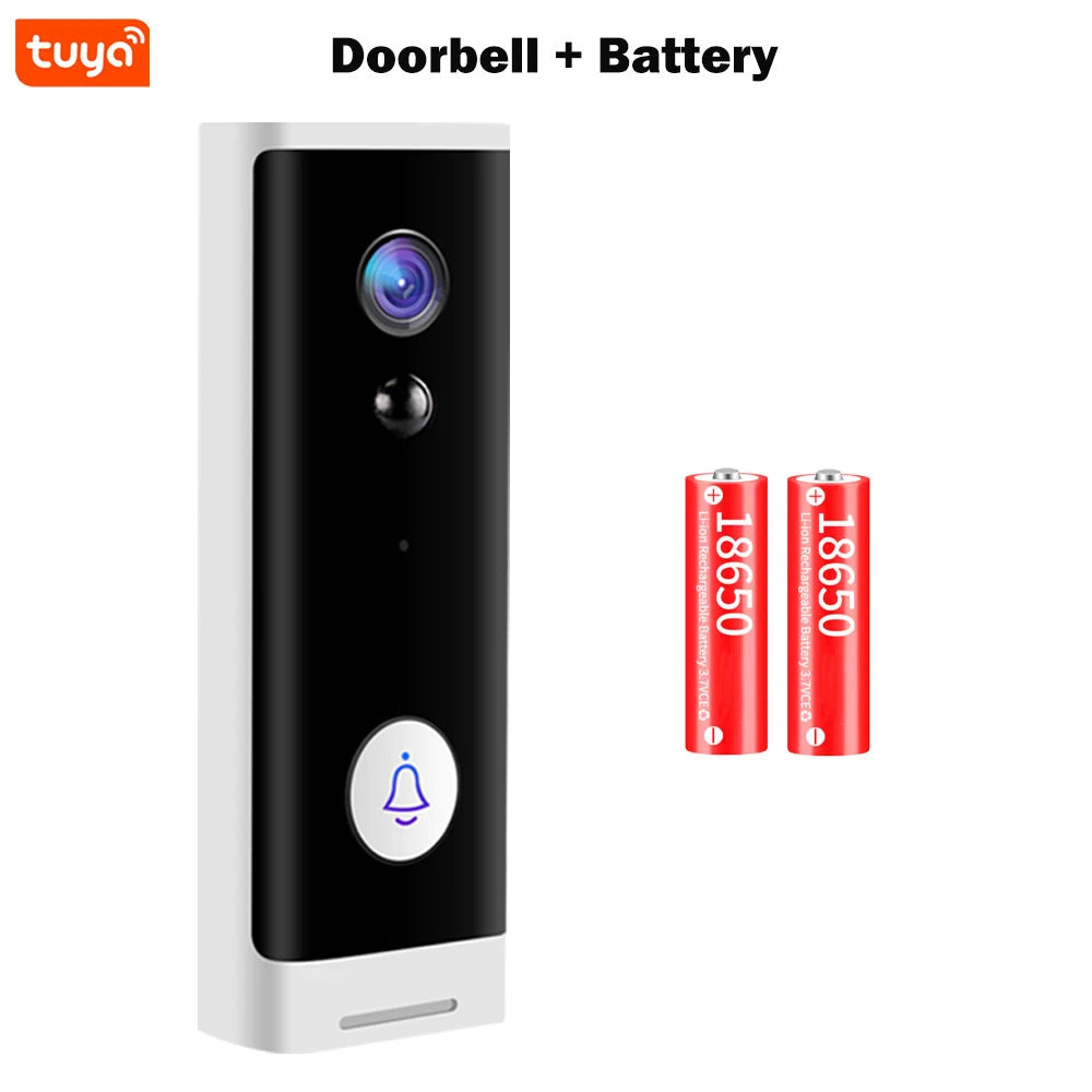 Wifi Video Doorbell Camera Tuya Smart Home Wireless Door Bell 1080P Battery Door Phone Alexa Camera Mini Intercom Apartment