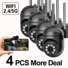 2MP Wifi Surveillance Camera Color Night Auto Tracking CCTV IP Wifi Camera Security Protection Home Surveillance Camera Monitor