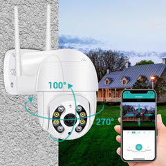 4K Mini PTZ Wifi Camera H.265 Auto Tracking 8MP Wireless IP Camera 4Xdigital Zoom AI Human Detection Dual Light Source ICSEE